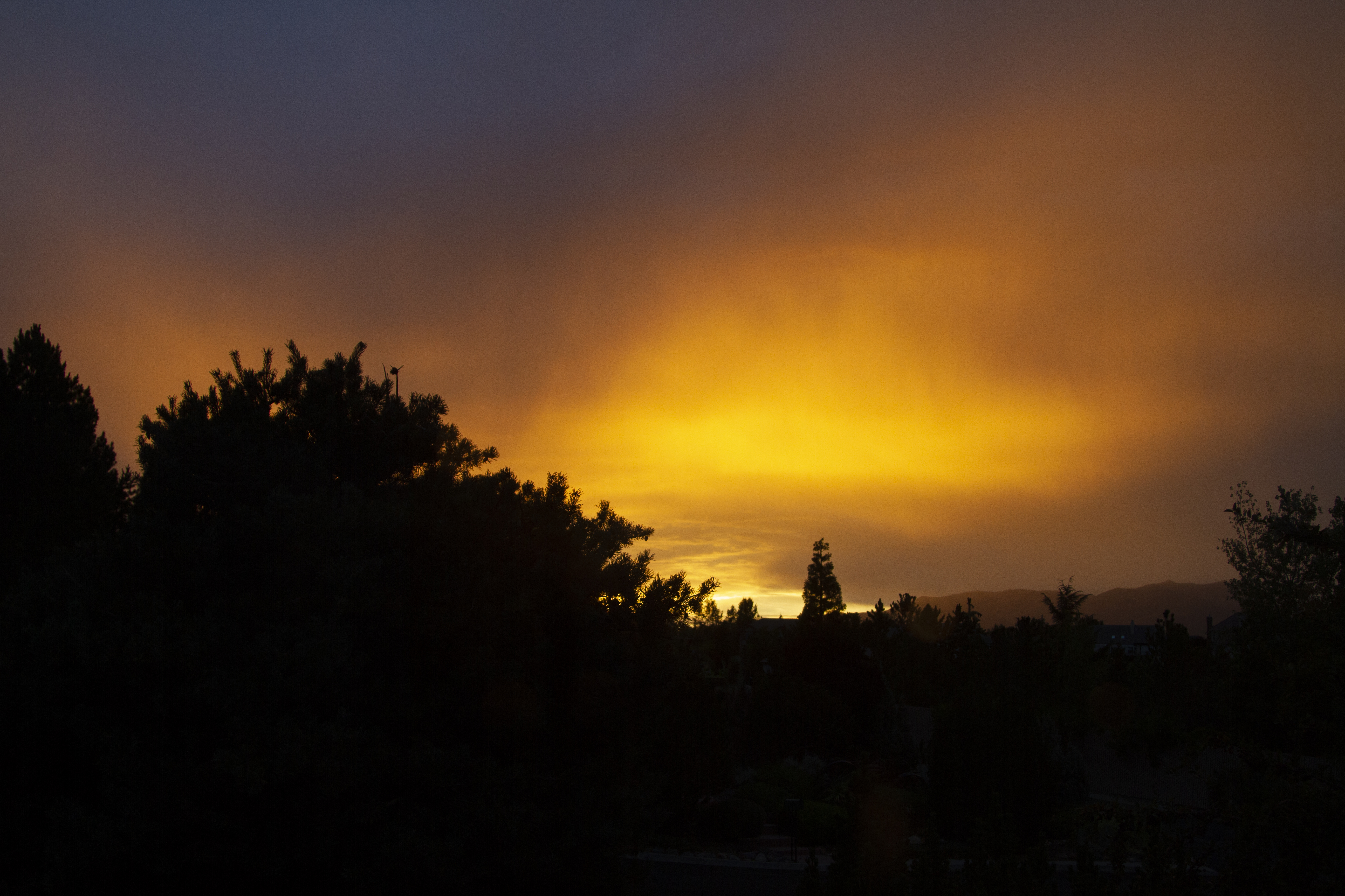 Sunset Storm Over Peavine