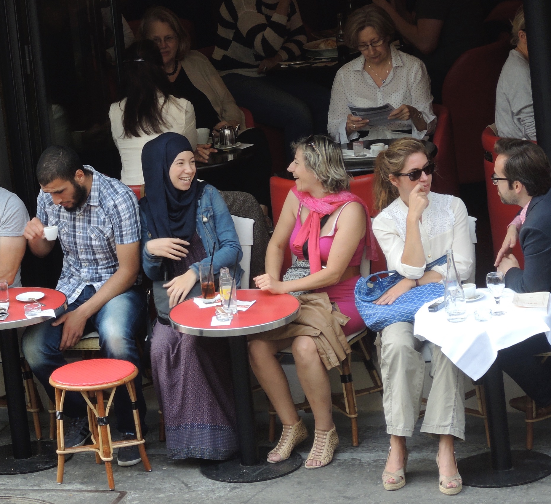At a Cafe, Paris 2014